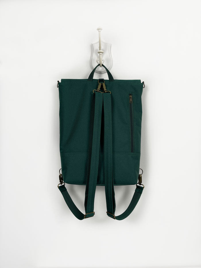 Canopy Verde Olive/Espresso Greenpoint Convertible Backpack Tote in Vegan  Leather | Verishop